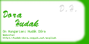 dora hudak business card