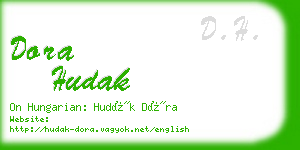 dora hudak business card